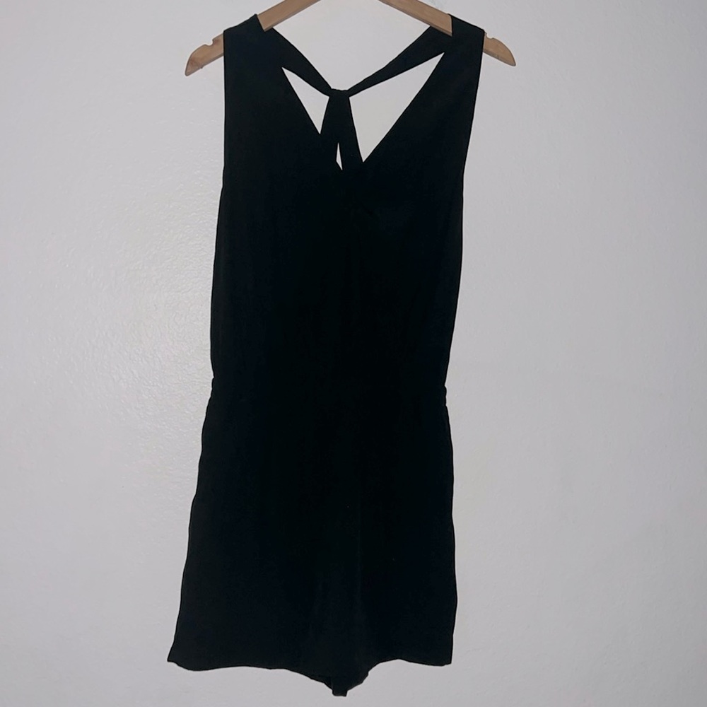 New Ann Taylor Loft Black Sleeveless Romper Size S